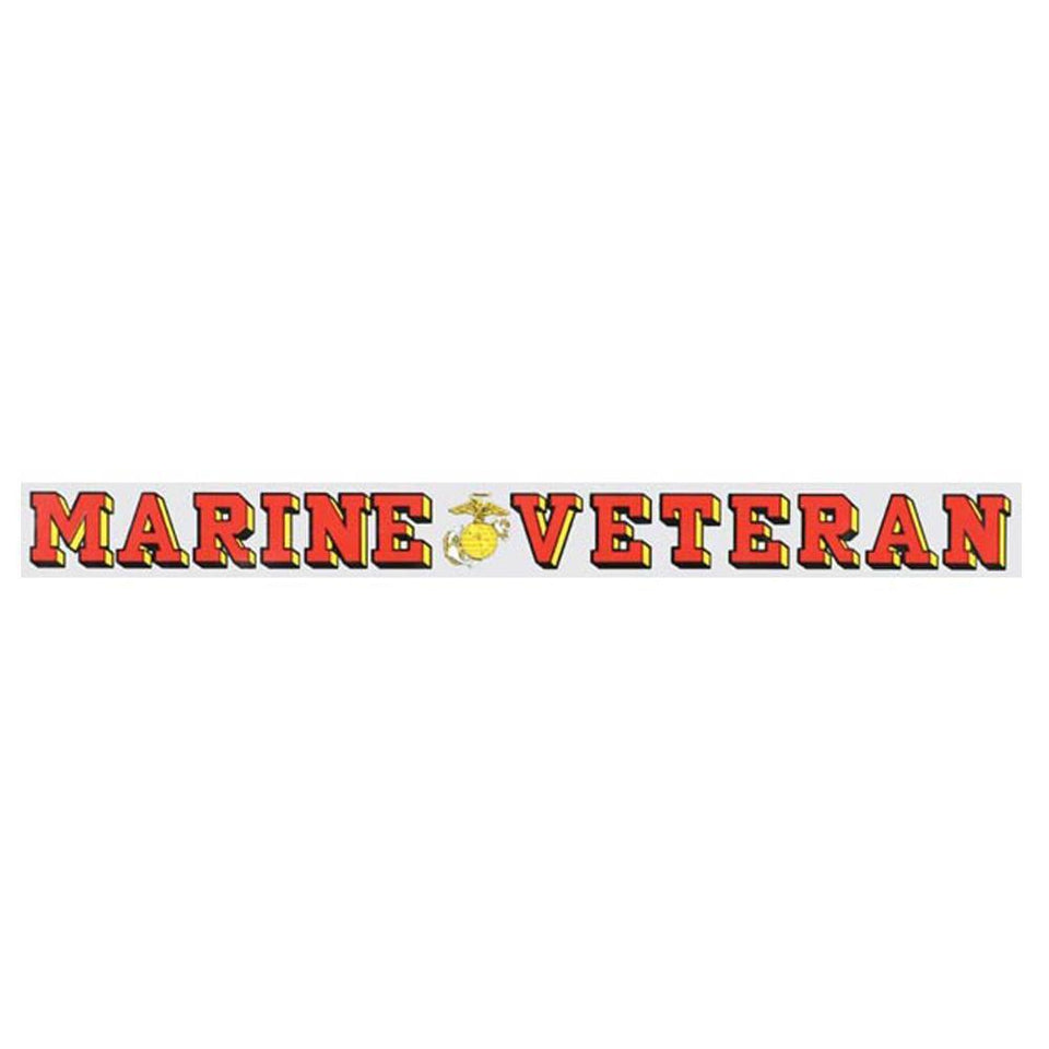 U.S. Marine Corps Veteran 18" Window Strip - Military Republic