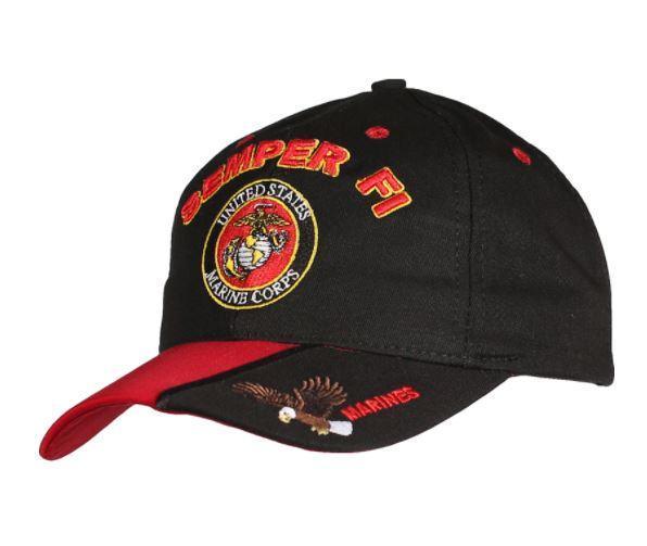 U.S. Marine Slogan Cap-Military Republic
