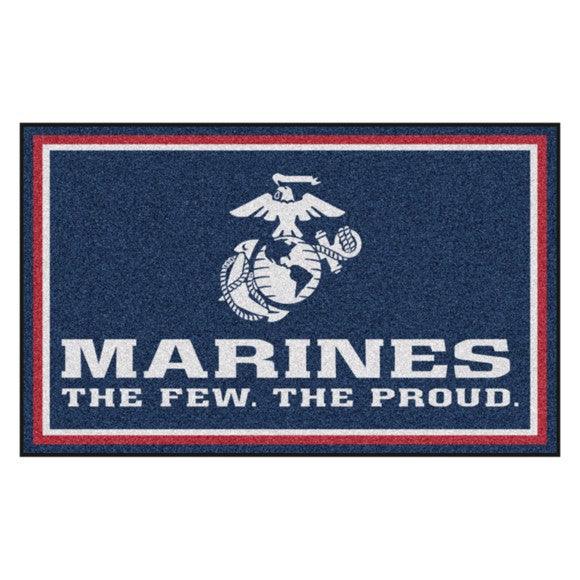 USMC Eagle, Globe & Anchor Emblem 4 x 6 Indoor Rug - Military Republic