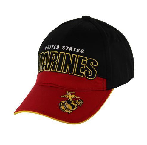 U.S. Marines Black and Gold Cap – Military Republic