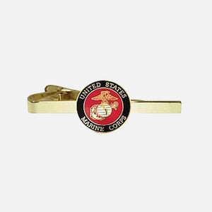 U.S. Marines Insignia Cuff Links + Tie Bar Gift Set - Military Republic