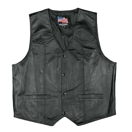 U.S. Marines Leather Vest Military Republic