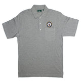 U.S. Navy Golf Shirts with Pocket - Grey-Military Republic