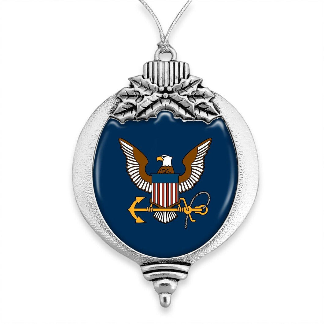 U.S. Navy Insignia Christmas Bulb Ornament - Military Republic