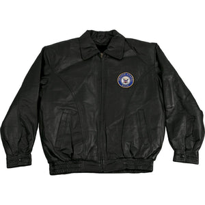 U.S. Navy Genuine Leather Jacket – Military Republic