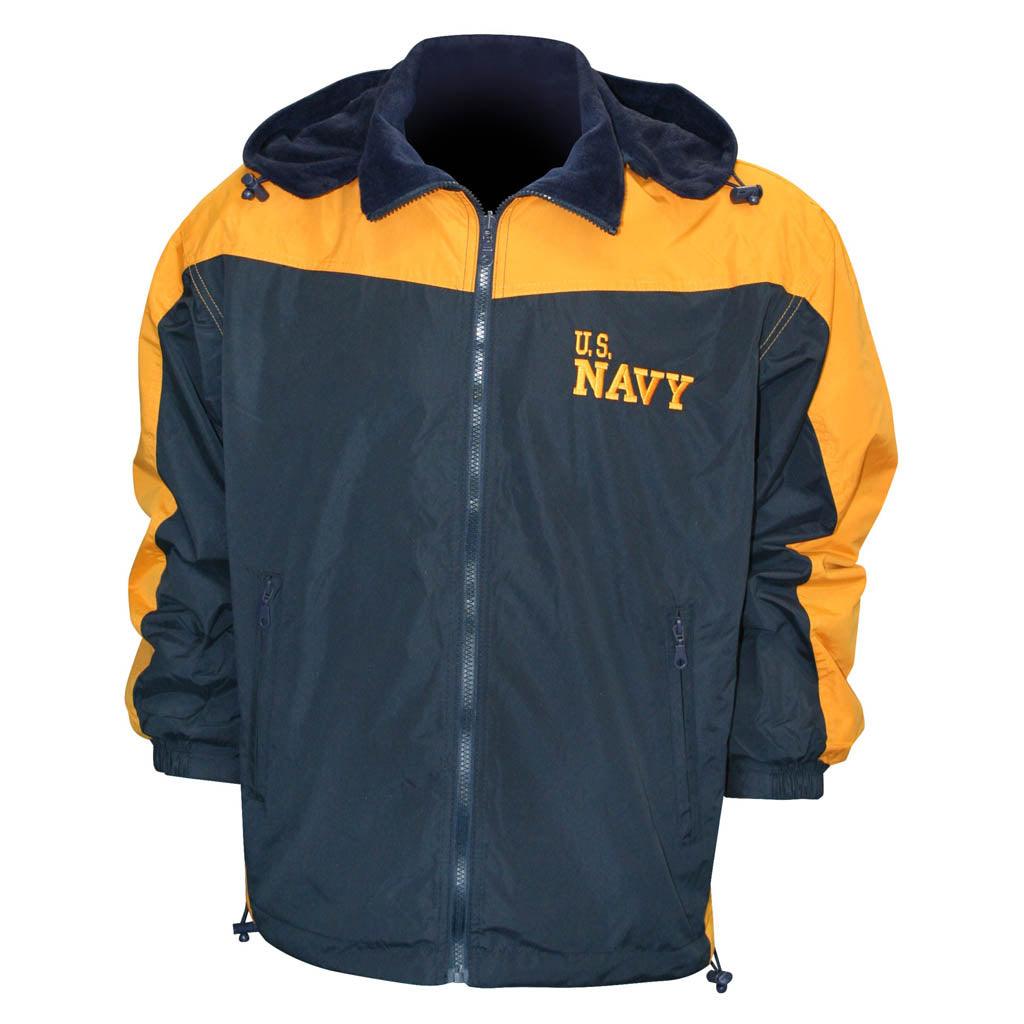 U.S. Navy Reversible Two Tone Windbreaker/Fleece Jacket - Military Republic