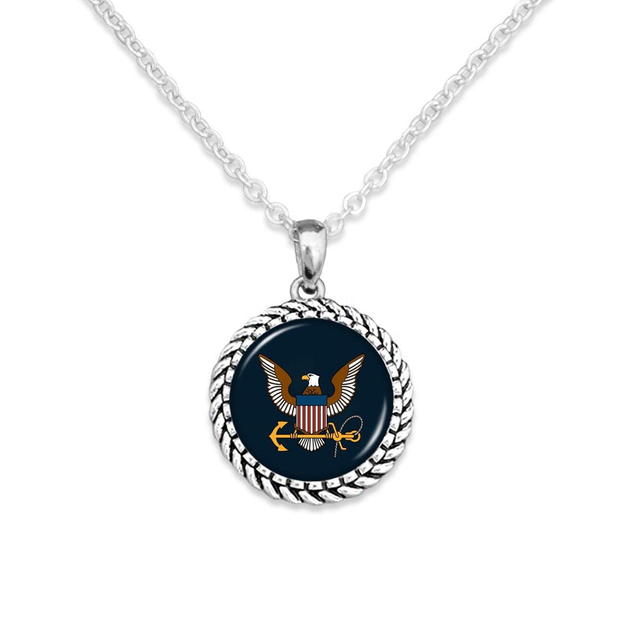 U.S. Navy Rope Edge Necklace – Military Republic