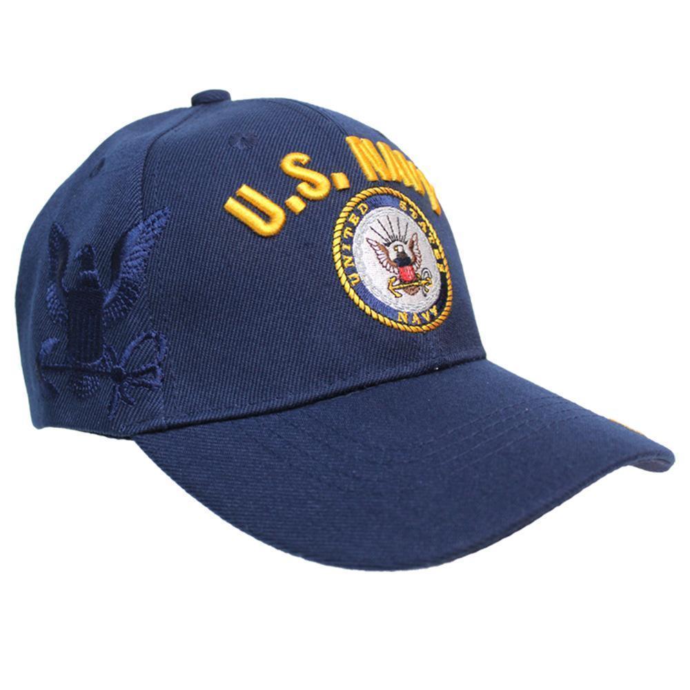 U.S Navy Shadow Embroidery Cap (Navy)-Military Republic