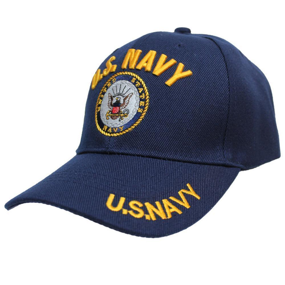 U.S Navy Shadow Embroidery Cap (Navy)-Military Republic