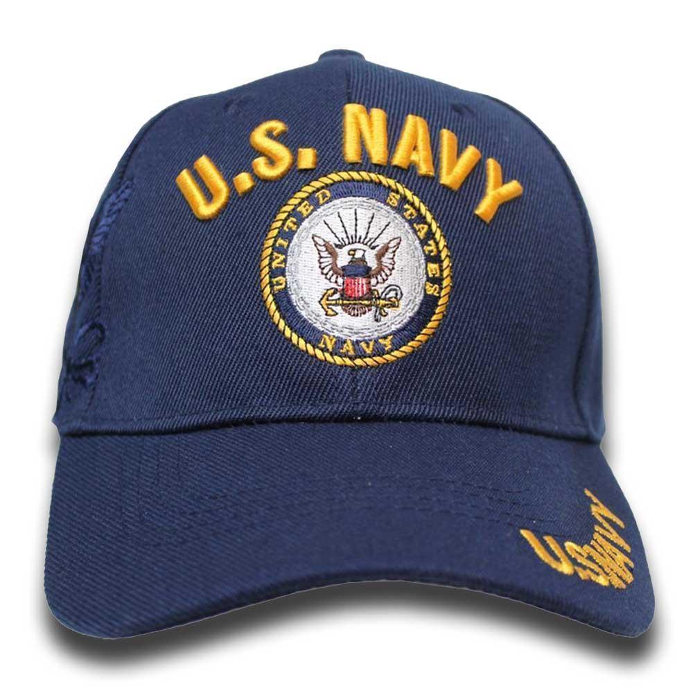 U.S Navy Shadow Embroidery Cap (Navy) – Military Republic