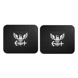 US Navy Heavy Duty Vinyl Car Mats - 2-pc Set - Military Republic
