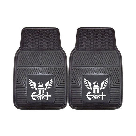 US Navy Heavy Duty Vinyl Car Mats - 2-pc Set - Military Republic