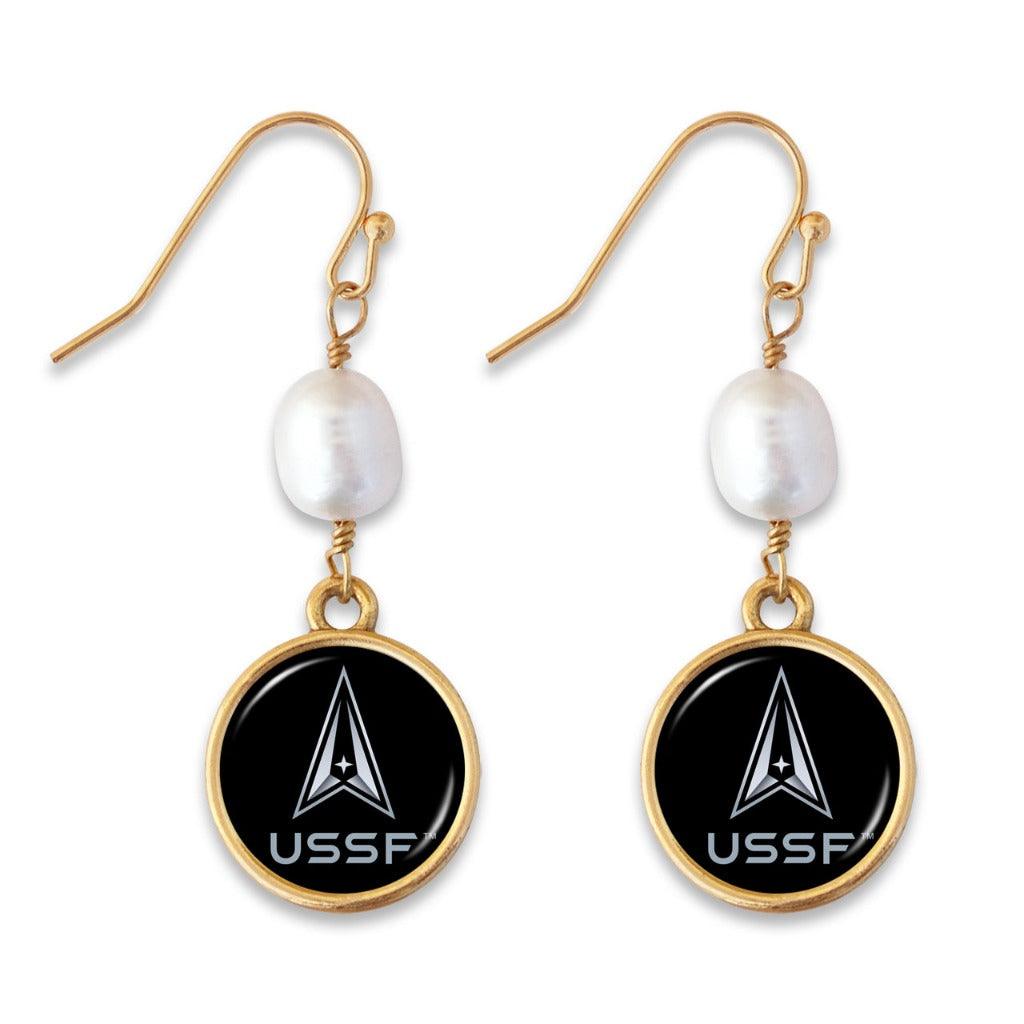 us-space-force-goldbead-earrings