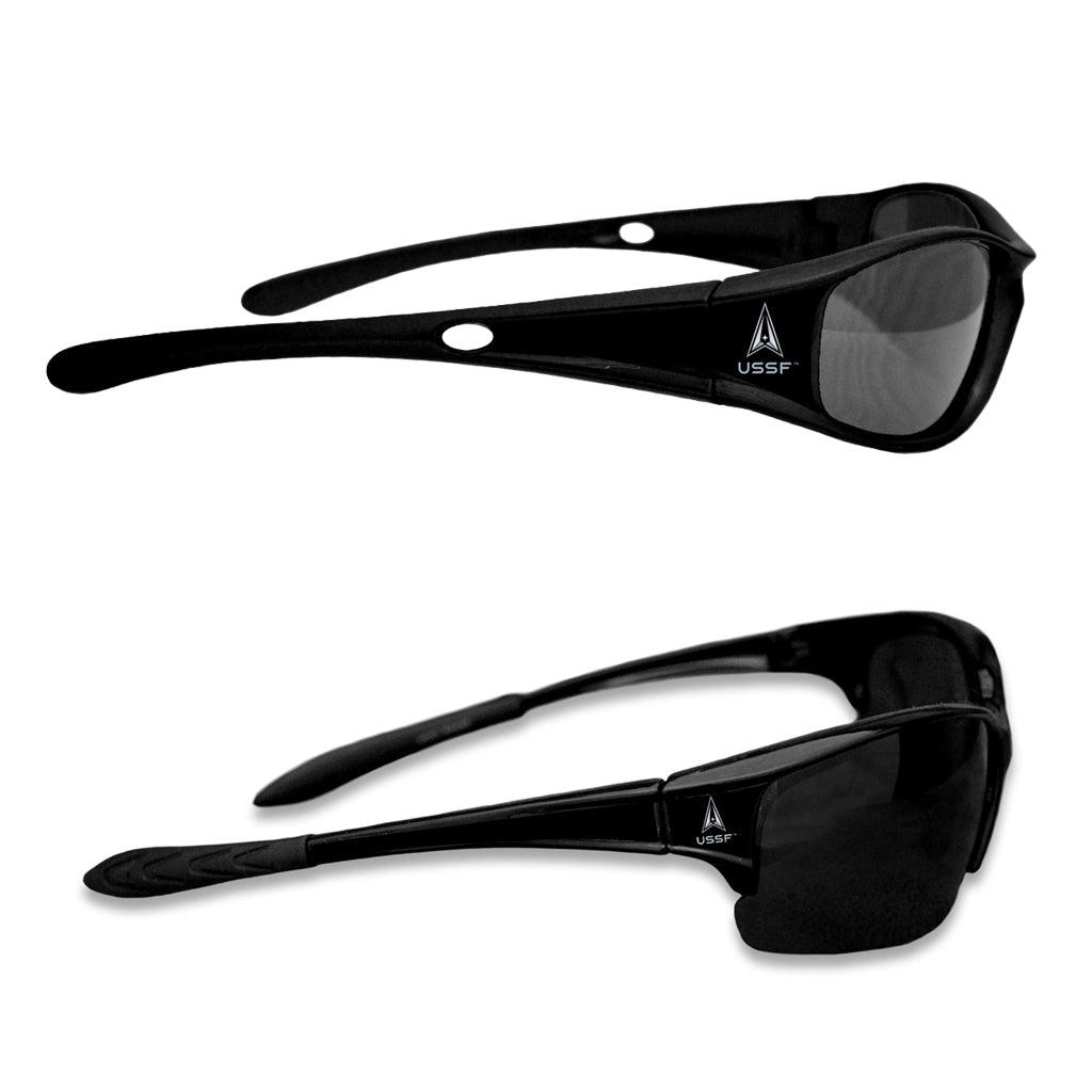 U.S. Space Force Sunglasses -Sports Rimmed (Black), Rimmed+Rimless