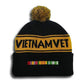 U.S VIETNAM VET Pom Pom Knit Cap-Military Republic