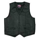 U.S. Vietnam Veteran Leather Vest-Military Republic