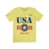 USA Est. 1776 Short Sleeve T-shirt - Military Republic
