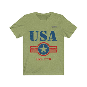 USA Est. 1776 Short Sleeve T-shirt - Military Republic