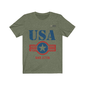 USA Est. 1776 Short Sleeve T-shirt - Military Republic