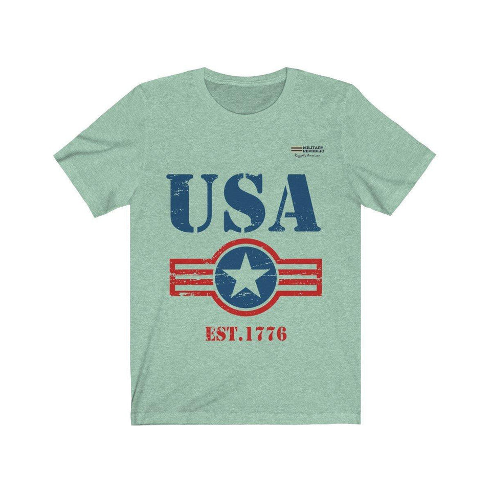 USA Est. 1776 Short Sleeve T-shirt - Military Republic