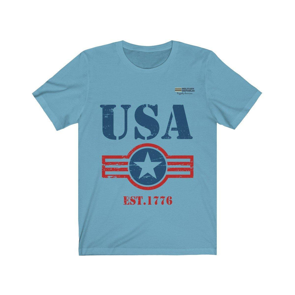 USA Est. 1776 Short Sleeve T-shirt - Military Republic