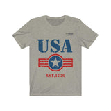 USA Est. 1776 Short Sleeve T-shirt - Military Republic