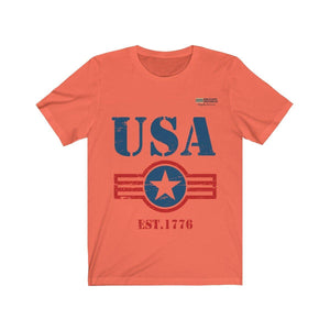 USA Est. 1776 Short Sleeve T-shirt - Military Republic