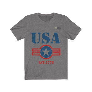 USA Est. 1776 Short Sleeve T-shirt - Military Republic