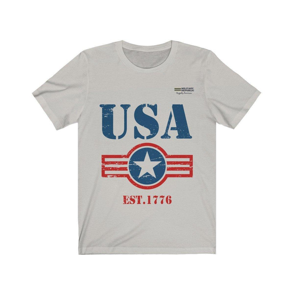 USA Est. 1776 Short Sleeve T-shirt - Military Republic