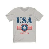 USA Est. 1776 Short Sleeve T-shirt - Military Republic