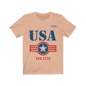USA Est. 1776 Short Sleeve T-shirt - Military Republic