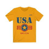 USA Est. 1776 Short Sleeve T-shirt - Military Republic