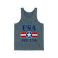 USA Established 1776 Unisex Jersey Tank Top - Military Republic