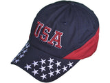 USA Patriotic 6 Panel Unstructured Cotton Twill Cap - Military Republic
