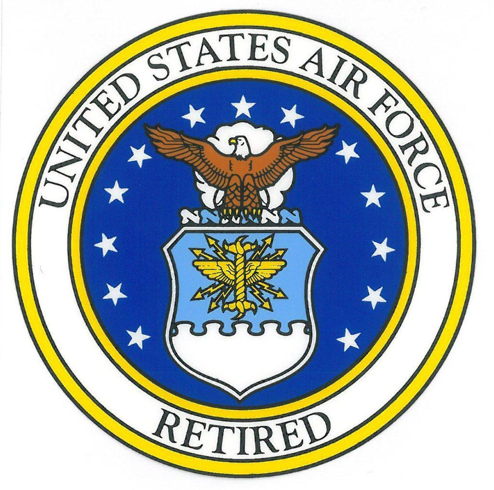 USAF Retired  Air Force Seal 3.5" Decal - Military Republic