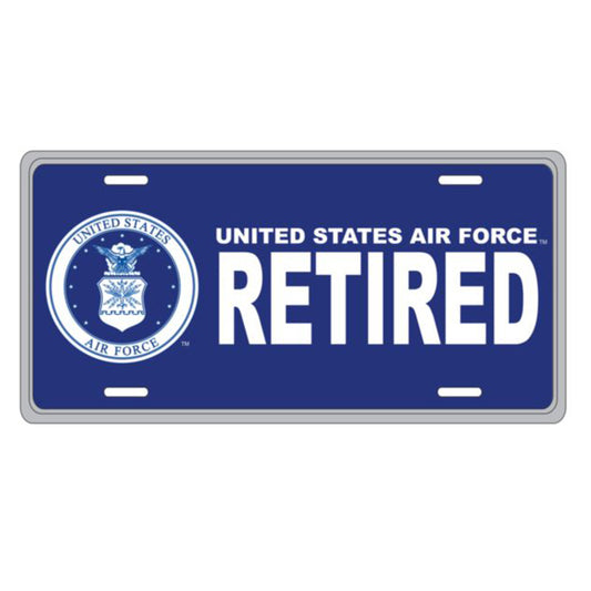 U.S. Air Force Retired License Plate