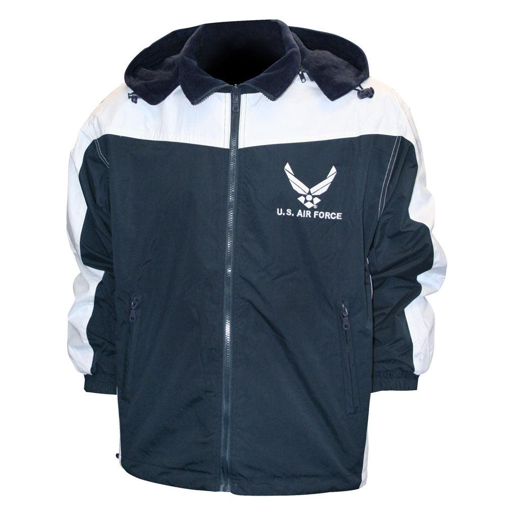 U.S. Air Force Reversible Two Tone Windbreaker/Fleece Jacket