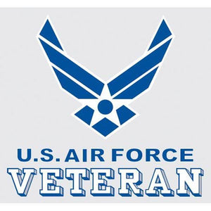 USAF Veteran Wing Logo 3.5 x 3.25' Decal - Military Republic