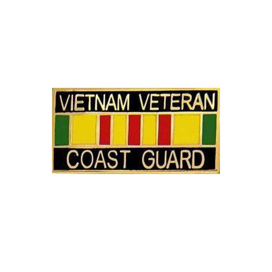 Vietnam Veteran U.S. Coast Guard Pin (1 1/8") - Military Republic