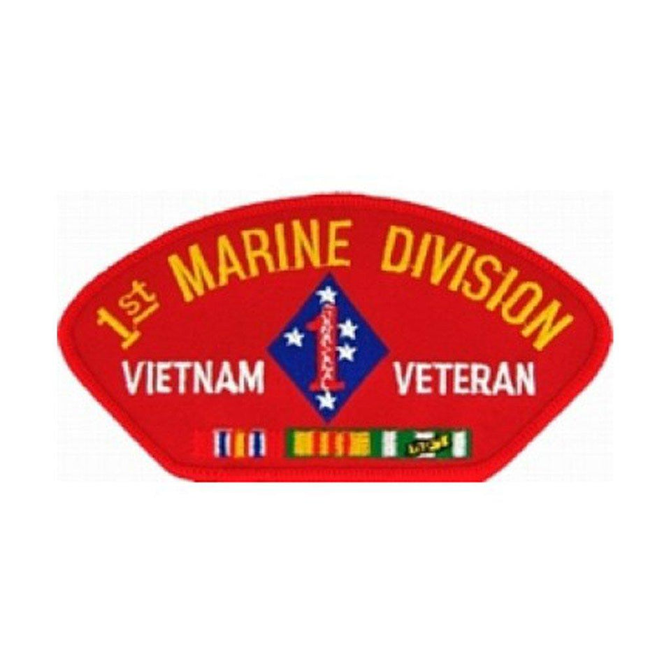 USMC 1st Marine Division Vietnam Veteran Patch (4 inch) - Military Republic