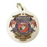 USMC Badge Christmas Ornament-Military Republic
