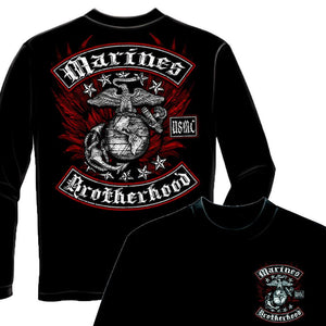 USMC Brotherhood Long Sleeve Shirt-Military Republic