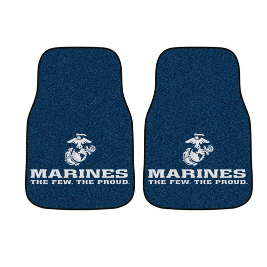 USMC Carpet Car Mats - 2 Pc - Military Republic