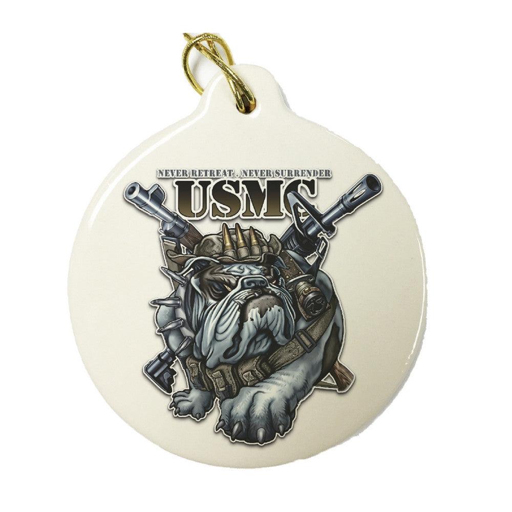 USMC Dog Christmas Ornament-Military Republic