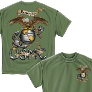 USMC Eagle Green T-Shirt-Military Republic