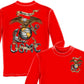 USMC Eagle Red Long Sleeve Shirt-Military Republic