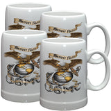 USMC Eagle Stoneware Mug Set-Military Republic