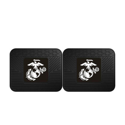 USMC Heavy Duty Vinyl Rear Car Mats - 2 Pc - Military Republic