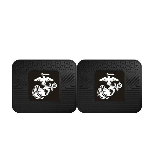 USMC Heavy Duty Vinyl Rear Car Mats - 2 Pc - Military Republic