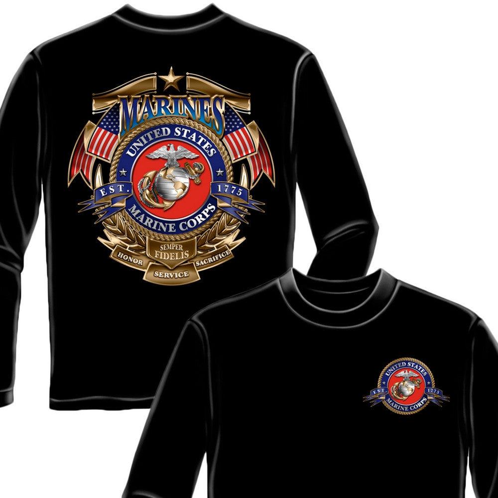 USMC Marines Long Sleeve Shirt-Military Republic